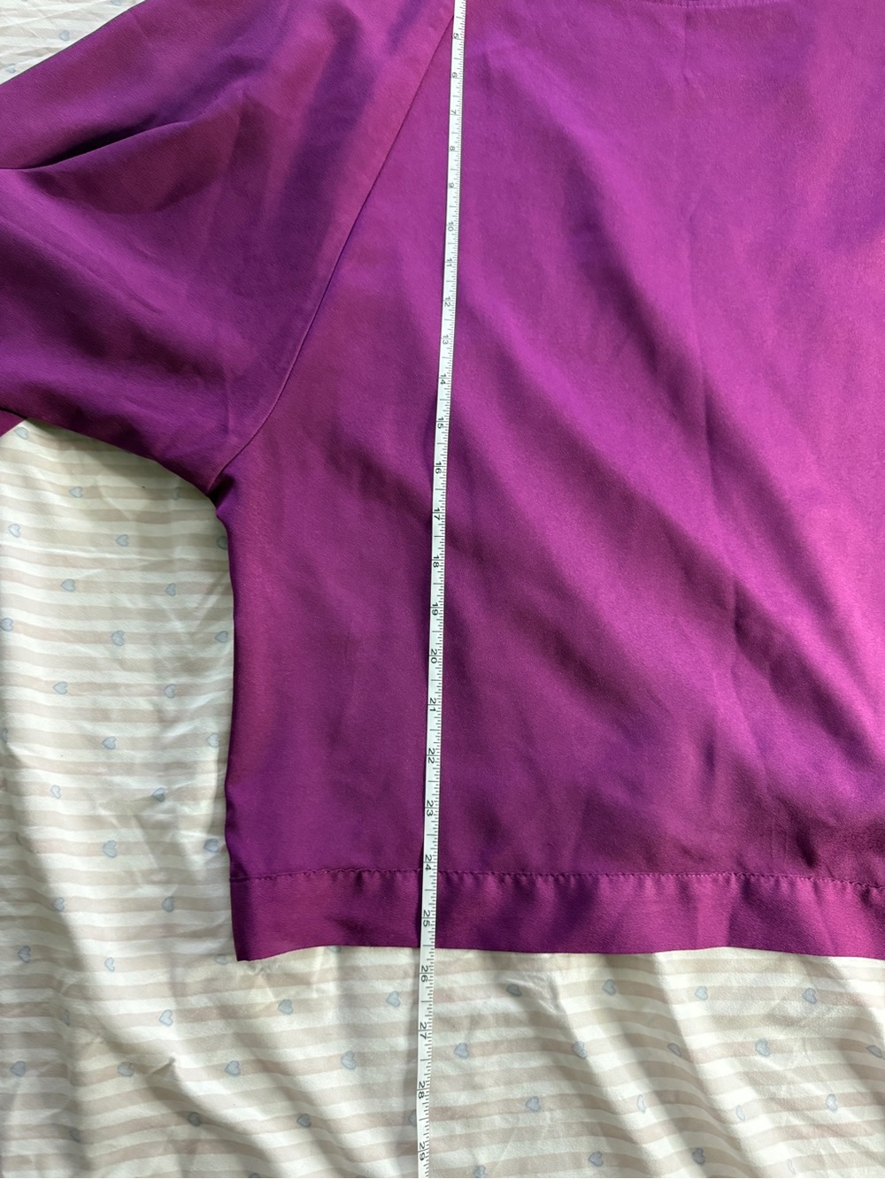 New York & Company Magenta Boatneck Blouse - Picture 8 of 8
